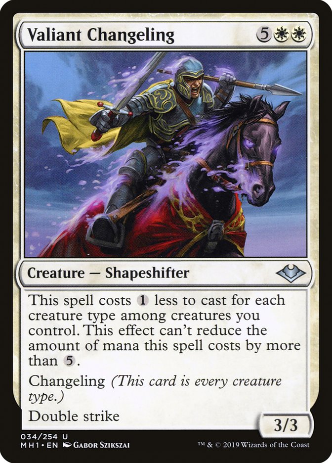 Valiant Changeling (34) [Modern Horizons] | Odin's Place