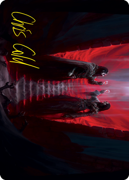 Vampires' Vengeance Art Card (Gold-Stamped Signature) [Innistrad: Crimson Vow Art Series] | Odin's Place