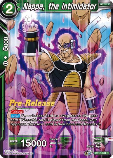 Nappa, the Intimidator (BT15-084) [Saiyan Showdown Prerelease Promos] | Odin's Place