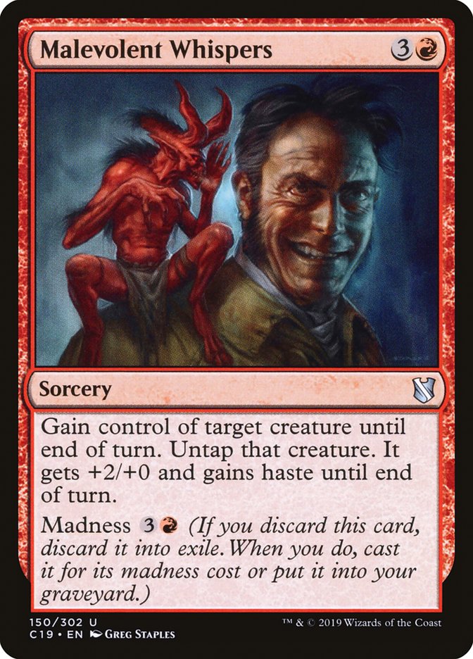 Malevolent Whispers [Commander 2019] | Odin's Place