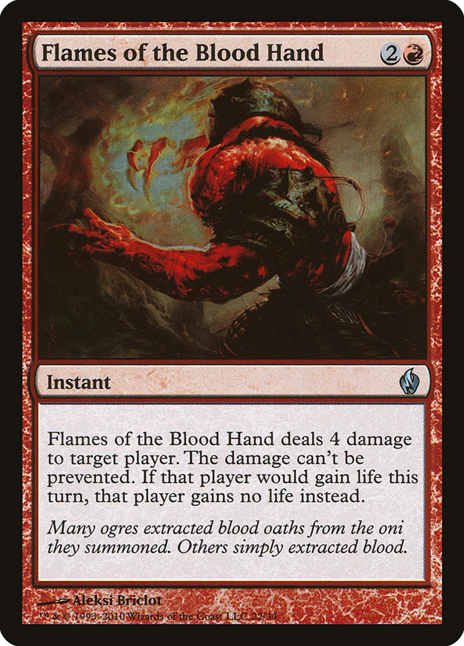 Flames of the Blood Hand (22) [Premium Deck Series: Fire and Lightning] | Odin's Place