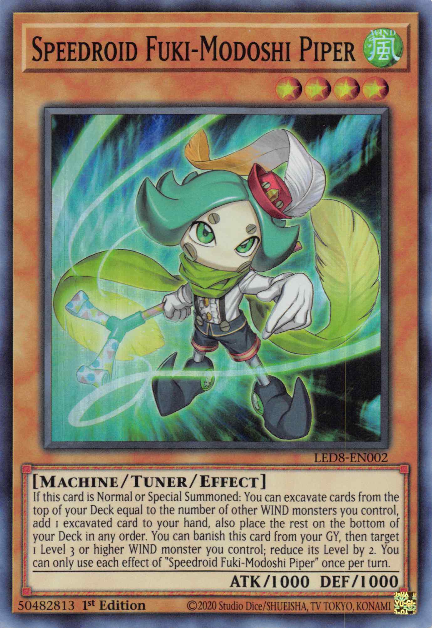 Speedroid Fuki-Modoshi Piper [LED8-EN002] Super Rare | Odin's Place