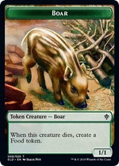 Boar // Food (15) Double-Sided Token [Throne of Eldraine Tokens] | Odin's Place