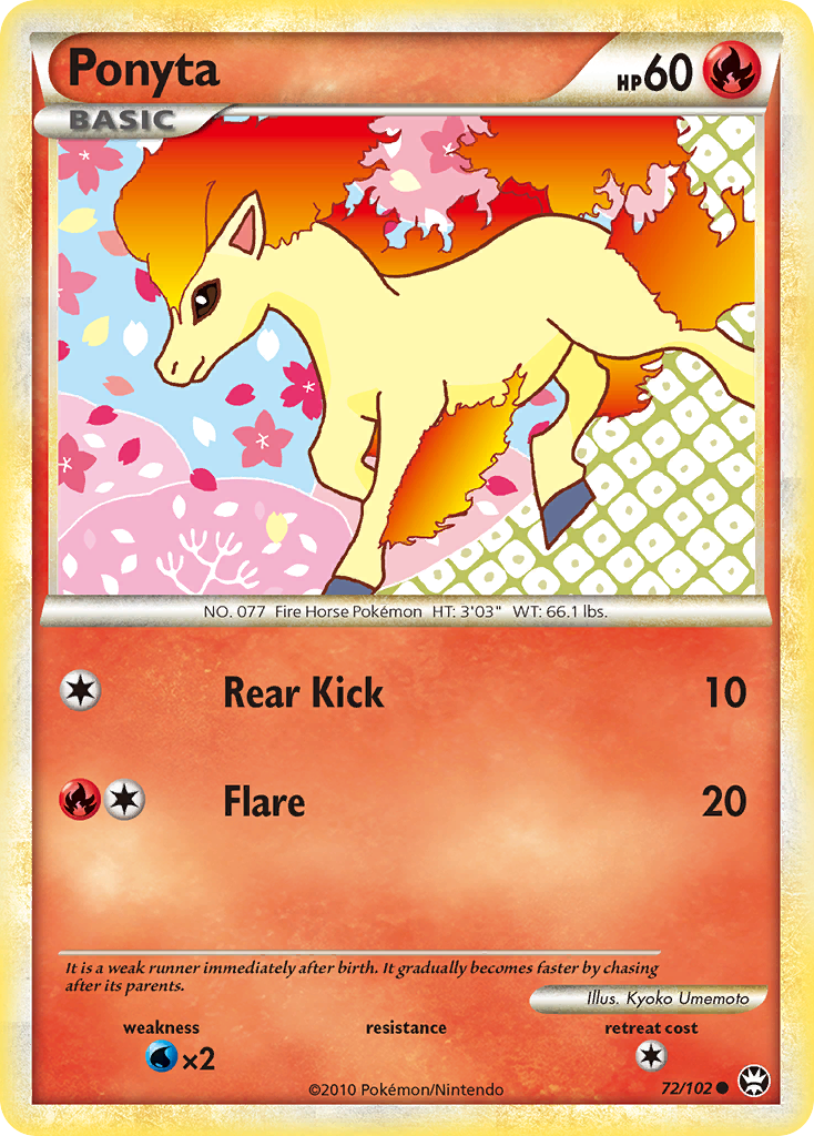 Ponyta (72/102) [HeartGold & SoulSilver: Triumphant] | Odin's Place