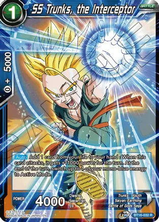 SS Trunks, the Interceptor (BT16-032) [Realm of the Gods] | Odin's Place