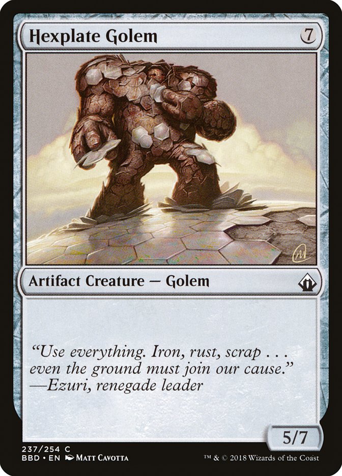 Hexplate Golem (237) [Battlebond] | Odin's Place