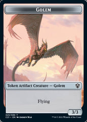 Golem (025) // Thopter Double-Sided Token [Commander 2021 Tokens] | Odin's Place