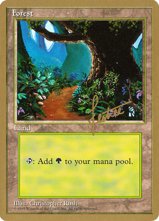 Forest (bl376) (Bertrand Lestree) [Pro Tour Collector Set] | Odin's Place