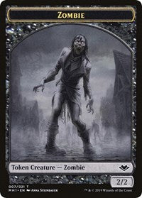 Zombie // Golem Double-Sided Token [Modern Horizons Tokens] | Odin's Place