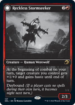 Reckless Stormseeker // Storm-Charged Slasher [Innistrad: Double Feature] | Odin's Place