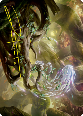 Emergent Sequence Art Card (Gold-Stamped Signature) [Strixhaven: School of Mages Art Series] | Odin's Place