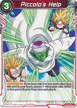 Piccolo's Help (BT2-032) [Union Force] | Odin's Place