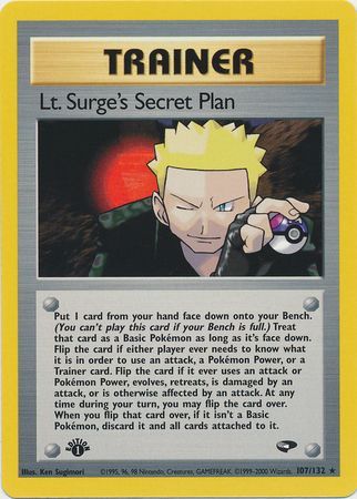 Lt. Surge's Secret Plan (107/132) [Gym Challenge 1st Edition] | Odin's Place