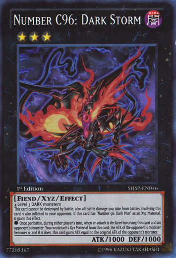 Number C96: Dark Storm [SHSP-EN046] Super Rare | Odin's Place