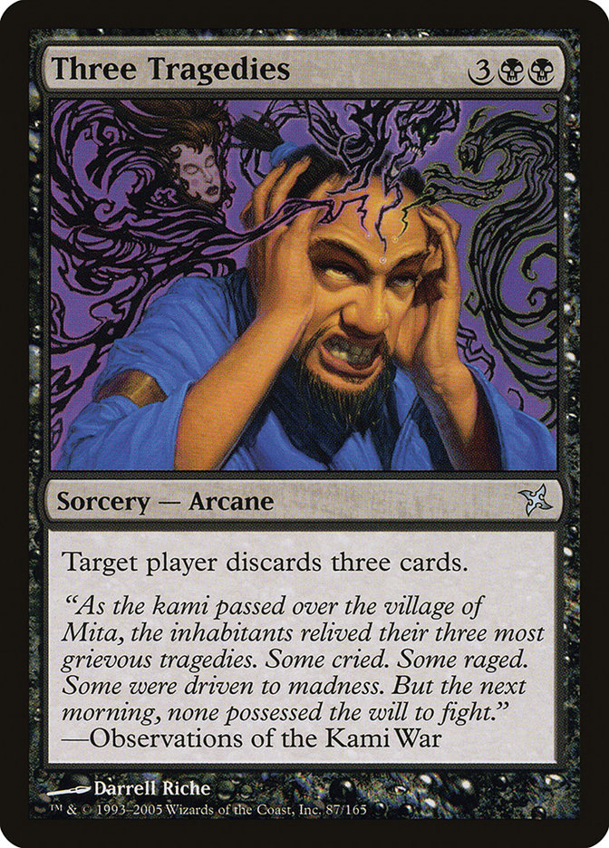 Three Tragedies (87) [Betrayers of Kamigawa] | Odin's Place