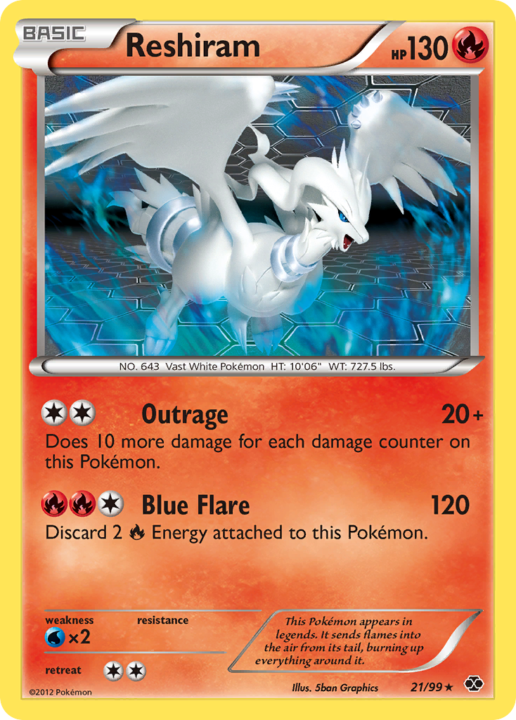 Reshiram (21/99) [Black & White: Next Destinies] | Odin's Place
