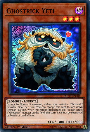 Ghostrick Yeti [AC18-EN004] Super Rare | Odin's Place