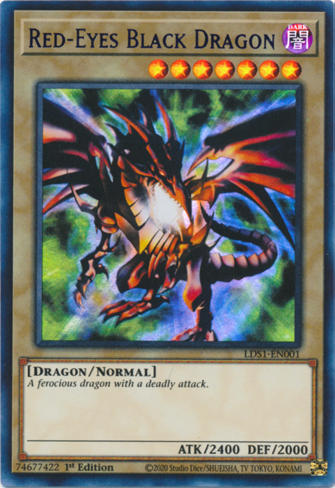Red-Eyes Black Dragon (Blue) [LDS1-EN001] Ultra Rare | Odin's Place