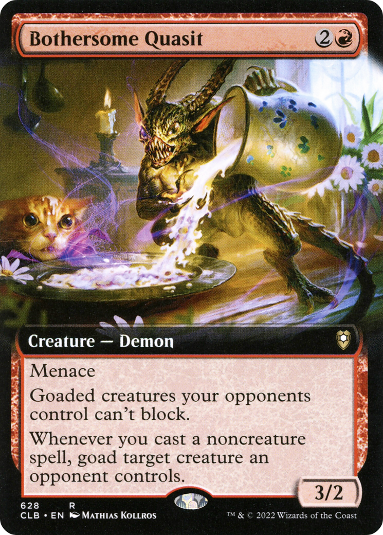 Bothersome Quasit (Extended Art) [Commander Legends: Battle for Baldur's Gate] | Odin's Place