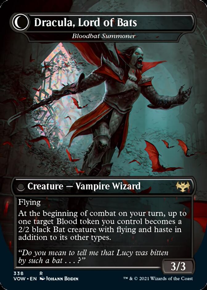 Voldaren Bloodcaster // Bloodbat Summoner - Dracula, Lord of Blood // Dracula, Lord of Bats [Innistrad: Crimson Vow] | Odin's Place
