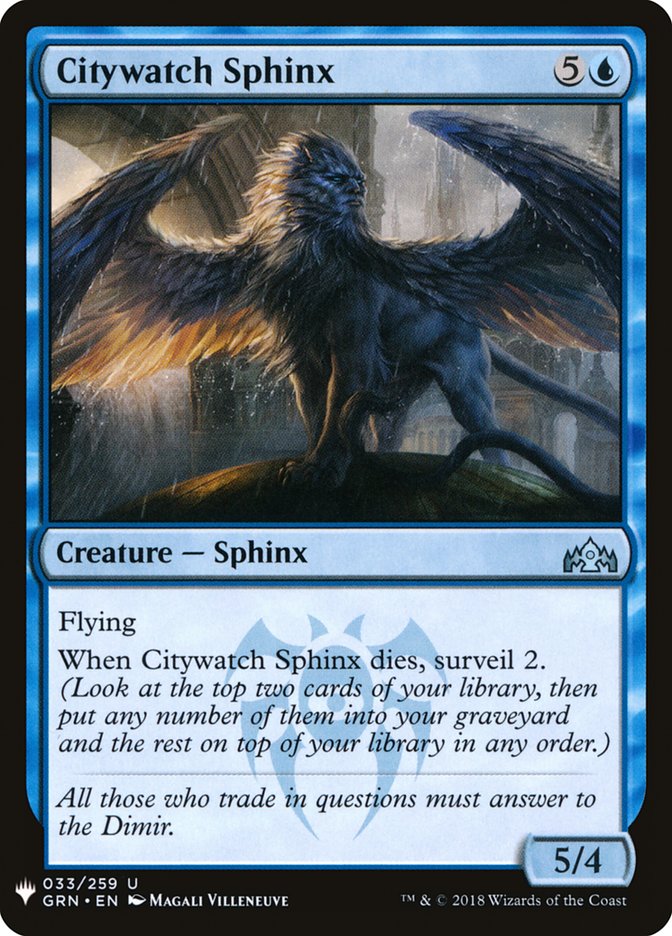 Citywatch Sphinx [Mystery Booster] | Odin's Place