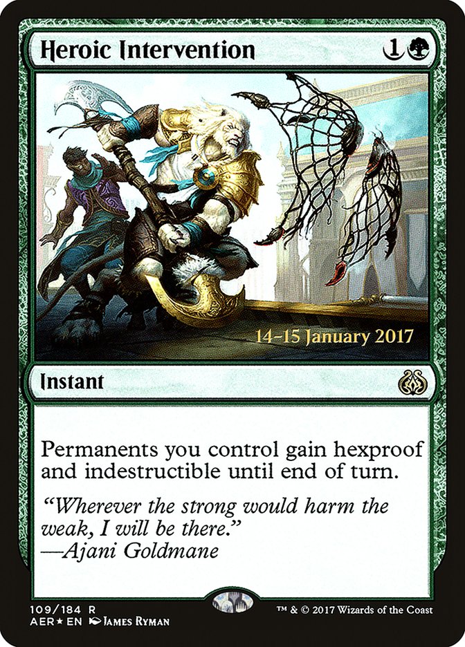 Heroic Intervention (109) [Aether Revolt Prerelease Promos] | Odin's Place