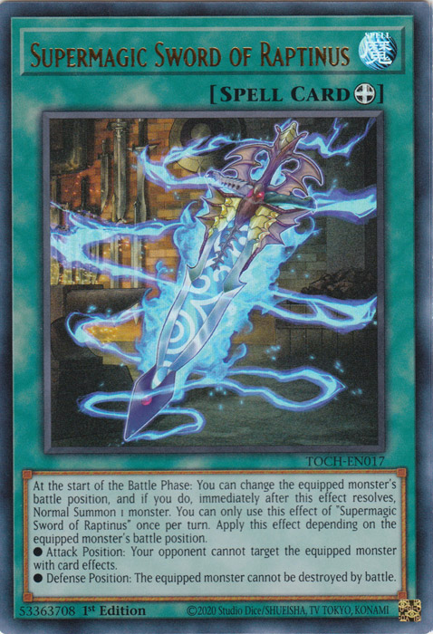Supermagic Sword of Raptinus [TOCH-EN017] Ultra Rare | Odin's Place