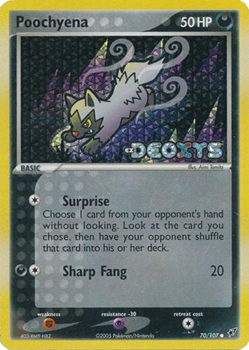Poochyena (70/107) (Stamped) [EX: Deoxys] | Odin's Place