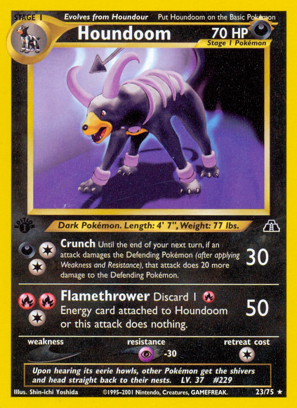 Houndoom (23/75) [Neo Discovery 1st Edition] | Odin's Place