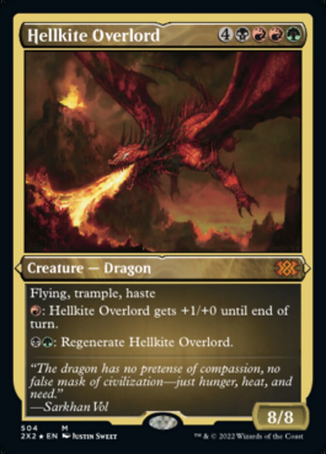 Hellkite Overlord (Foil Etched) [Double Masters 2022] | Odin's Place