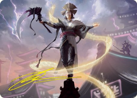 Naomi, Pillar of Order Art Card (Gold-Stamped Signature) [Kamigawa: Neon Dynasty Art Series] | Odin's Place