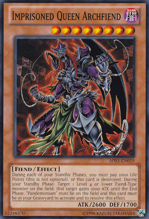 Imprisoned Queen Archfiend [AP03-EN019] Common | Odin's Place