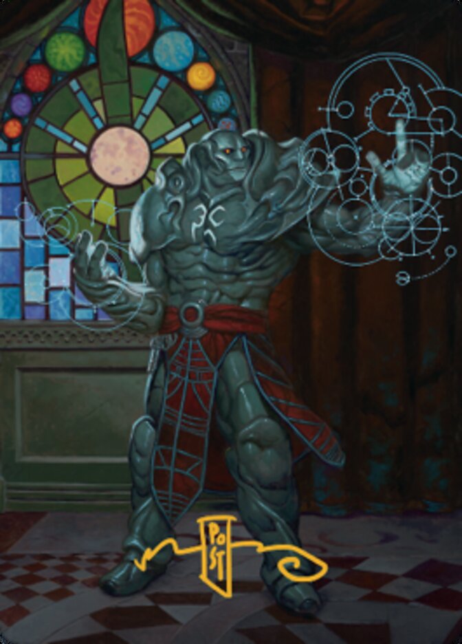 Karn, Living Legacy Art Card 2 (Gold-Stamped Signature) [Dominaria United Art Series] | Odin's Place