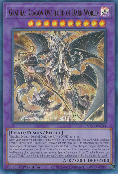 Grapha, Dragon Overlord of Dark World [SR13-EN041] Ultra Rare | Odin's Place