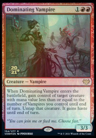 Dominating Vampire [Innistrad: Crimson Vow Prerelease Promos] | Odin's Place
