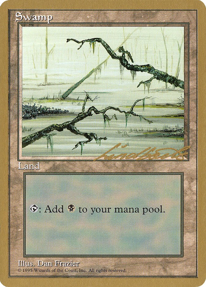 Swamp (ll371) (Leon Lindback) [Pro Tour Collector Set] | Odin's Place