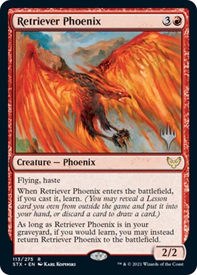 Retriever Phoenix (Promo Pack) [Strixhaven: School of Mages Promos] | Odin's Place