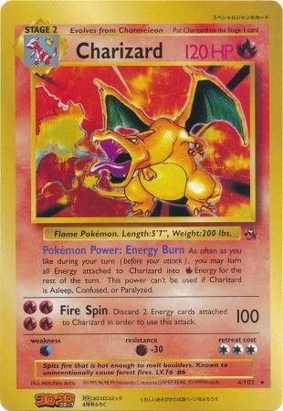 Charizard (4/102) (CoroCoro Promo) (Jumbo Card) [Base Set Unlimited] | Odin's Place