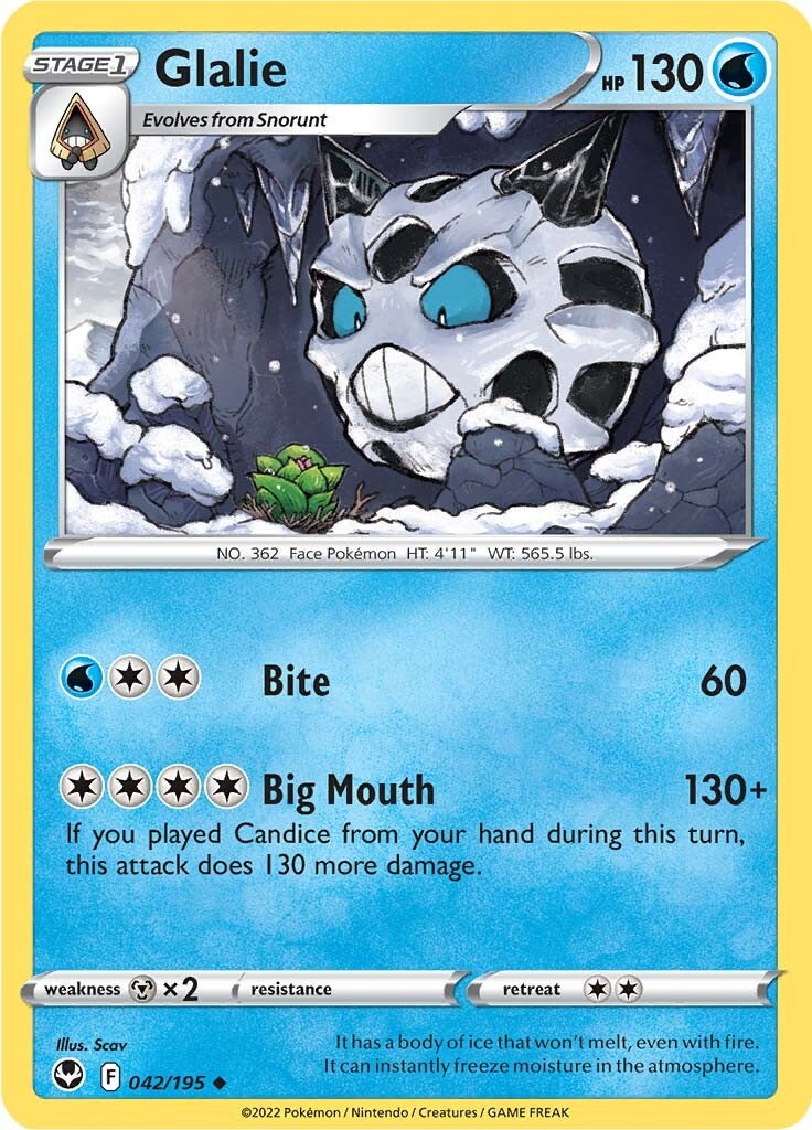 Glalie (042/195) [Sword & Shield: Silver Tempest] | Odin's Place