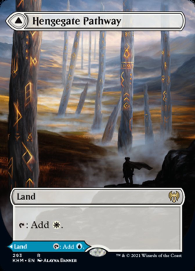 Hengegate Pathway // Mistgate Pathway (Borderless Alternate Art) [Kaldheim] | Odin's Place