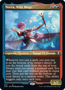 Neera, Wild Mage (Foil Etched) [Commander Legends: Battle for Baldur's Gate] | Odin's Place