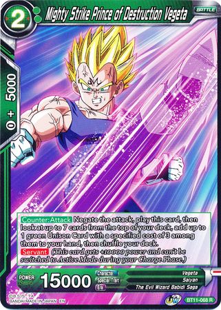 Mighty Strike Prince of Destruction Vegeta (BT11-068) [Vermilion Bloodline] | Odin's Place