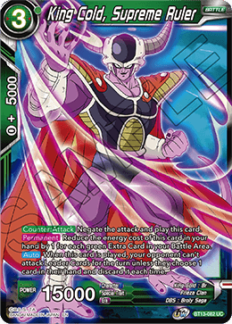 King Cold, Supreme Ruler (Uncommon) (BT13-082) [Supreme Rivalry] | Odin's Place