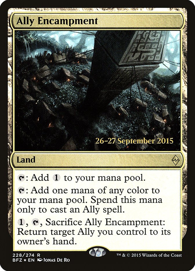 Ally Encampment (228) [Battle for Zendikar Prerelease Promos] | Odin's Place