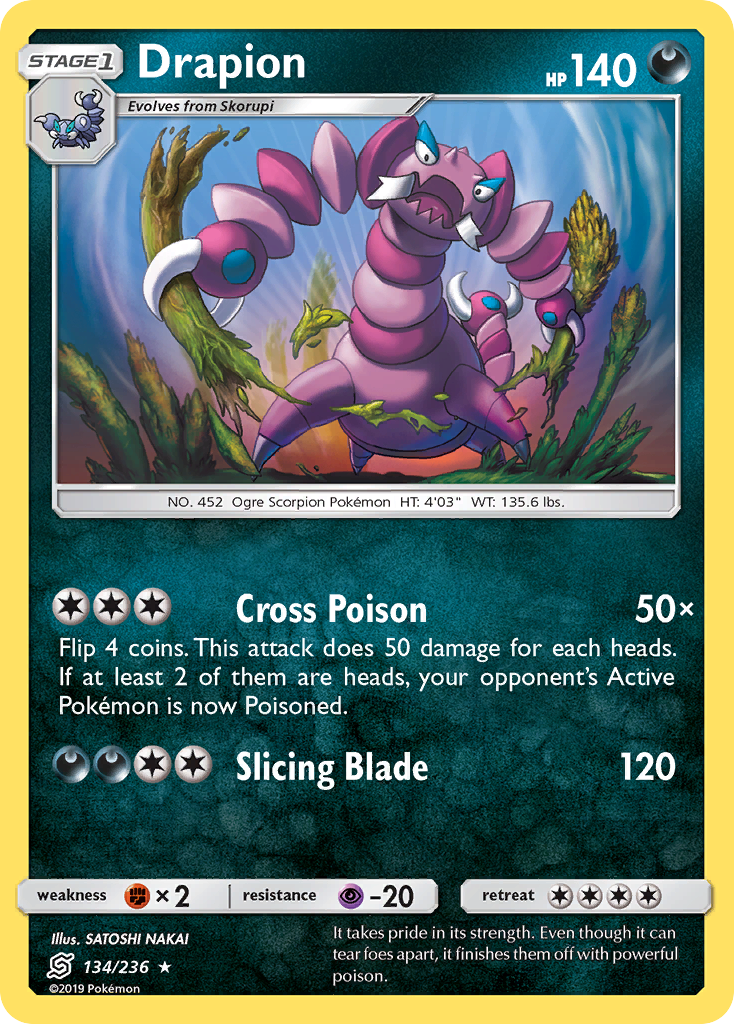 Drapion (134/236) [Sun & Moon: Unified Minds] | Odin's Place