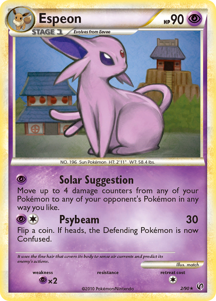 Espeon (2/90) [HeartGold & SoulSilver: Undaunted] | Odin's Place