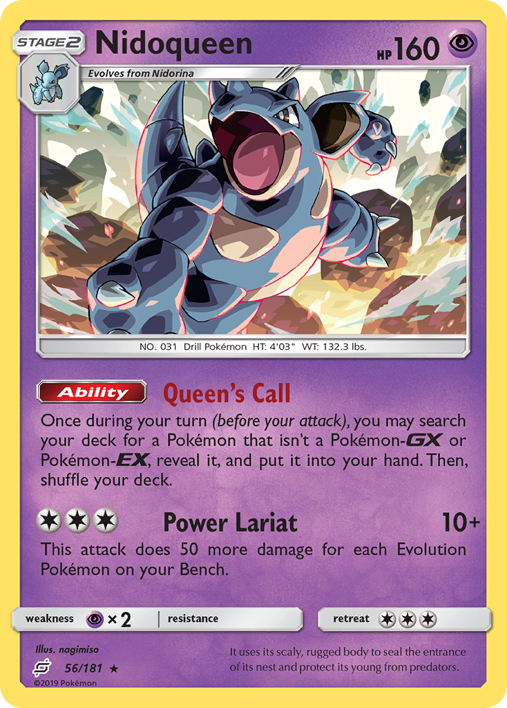 Nidoqueen (56/181) [Sun & Moon: Team Up] | Odin's Place