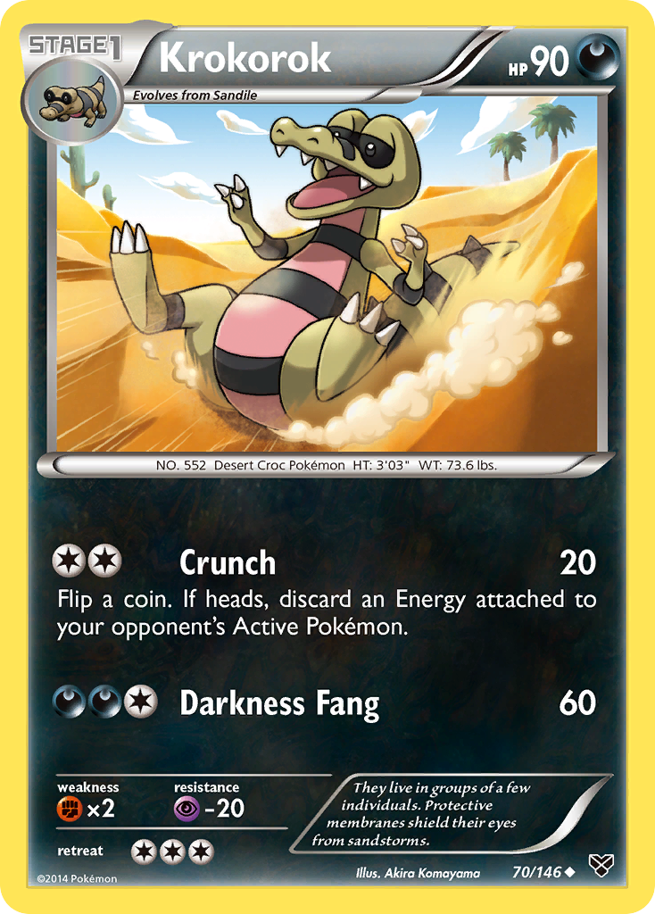 Krokorok (70/146) [XY: Base Set] | Odin's Place
