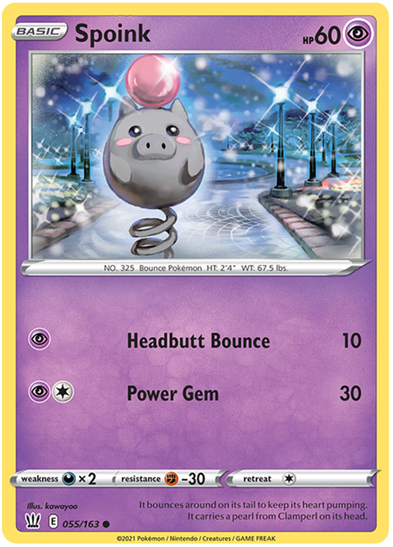 Spoink (055/163) [Sword & Shield: Battle Styles] | Odin's Place