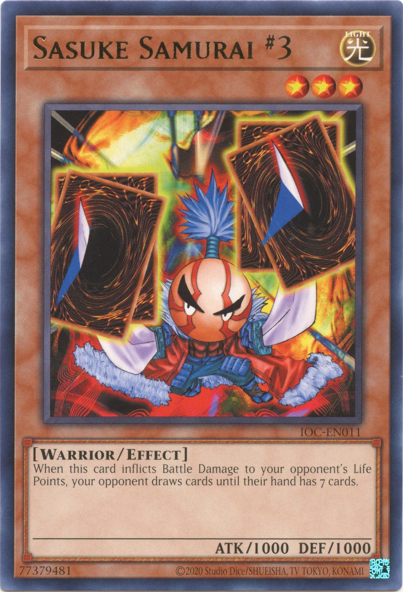Sasuke Samurai #3 (25th Anniversary) [IOC-EN011] Rare | Odin's Place